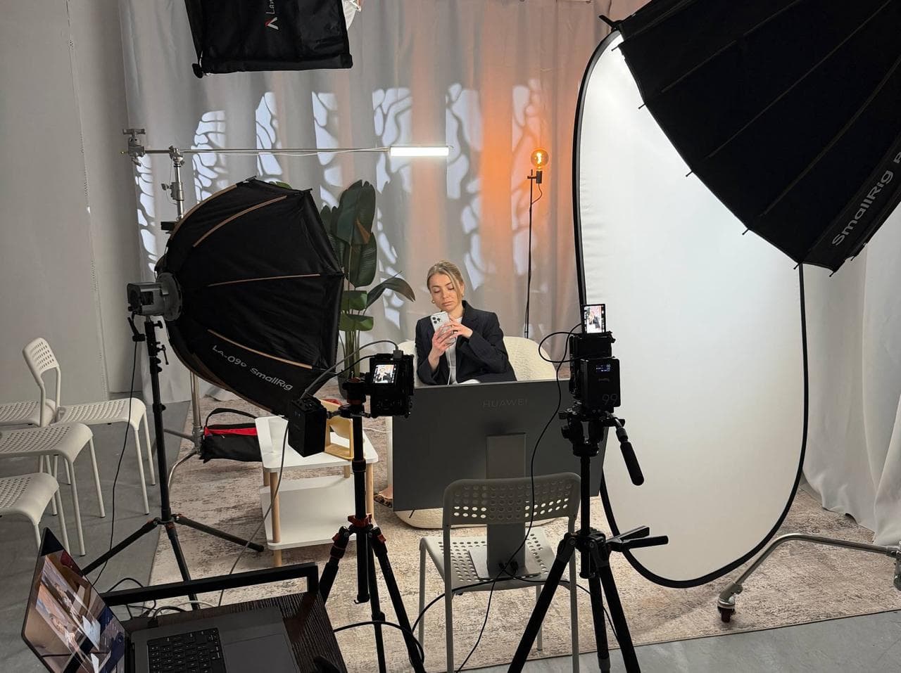 Interview recording at Film Büro event space