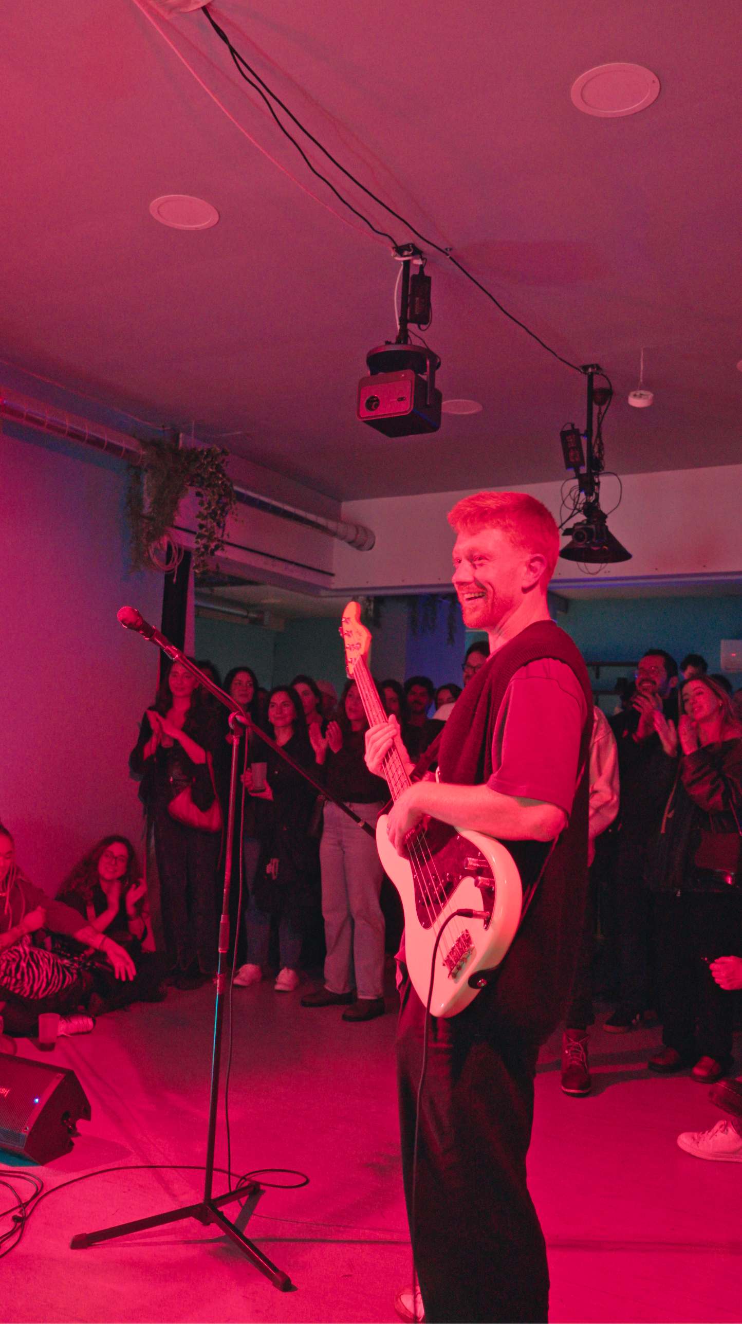 Live music performance at Film Büro event space