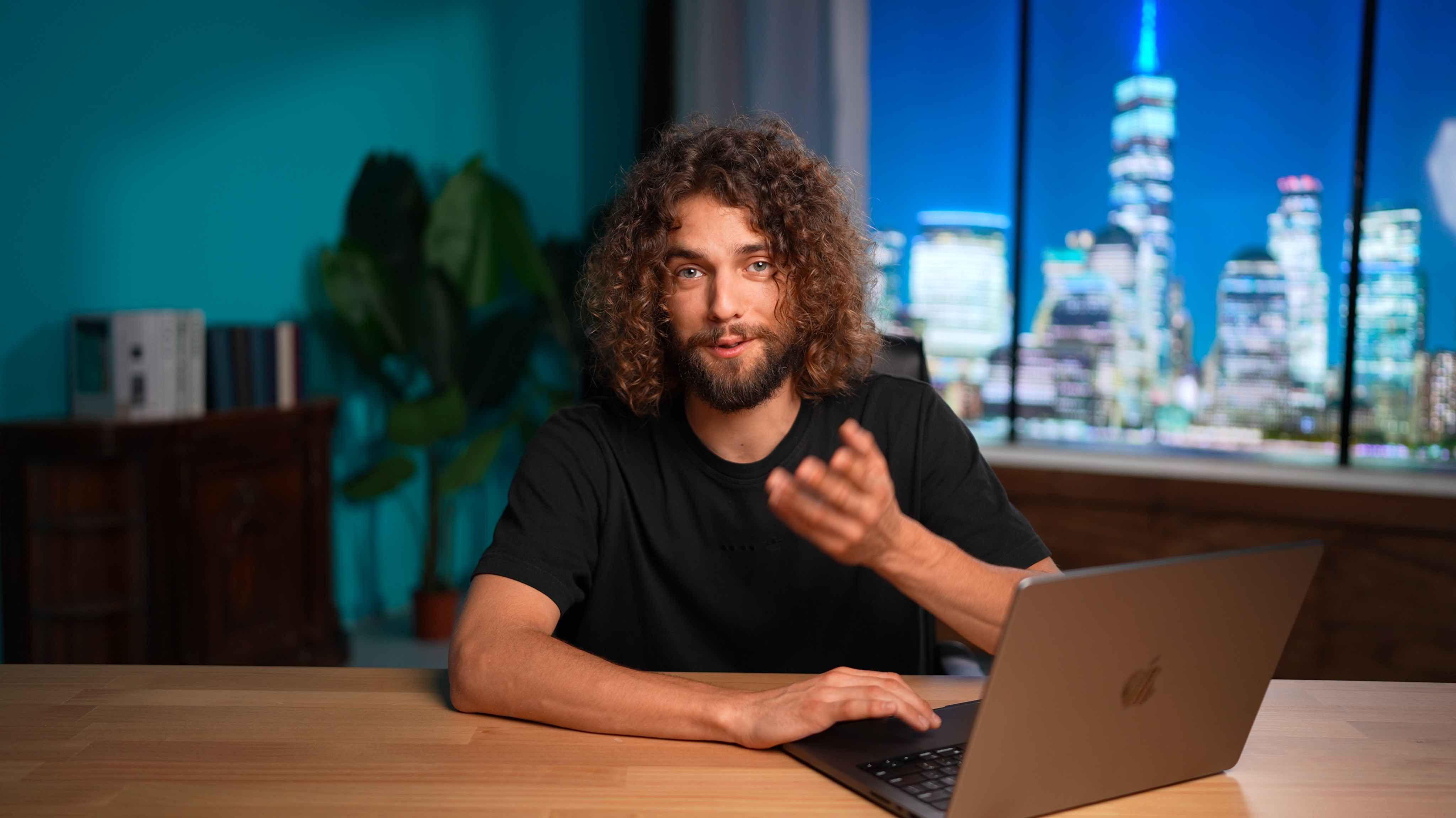 Live streaming setup at Film Büro Lisbon studio near Marquês de Pombal